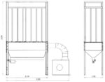 Odciąg do trocin ADAMIK FT 6172 LS wymiary