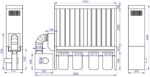 Odciąg do trocin ADAMIK FT 650N 7,5 kW A wymiary