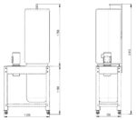 Odciąg do trocin ADAMIK FT 416 SF wymiary
