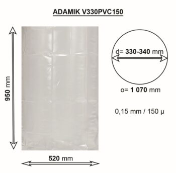 Worek ADAMIK V330PVC150 wymiary